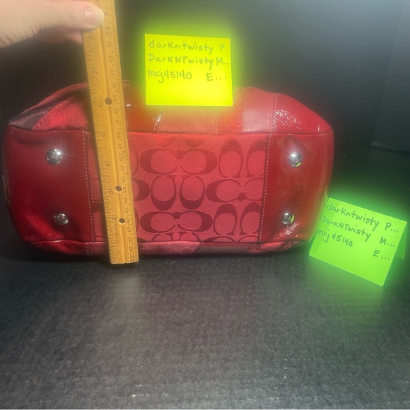 Beautiful Mixed Media Coach Signature Tote Gorgeous! Used only once or twice - Picture 16 of 17